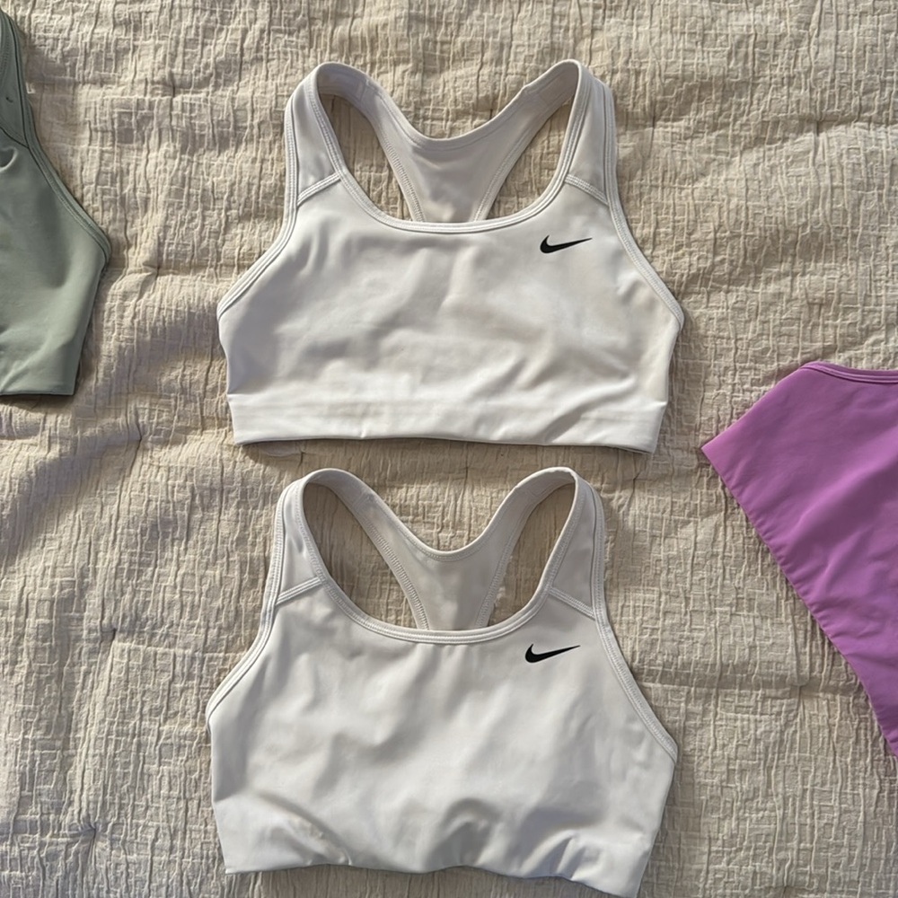 Nike Sports Bras in White, Purple, and Green - Picture 4 of 9